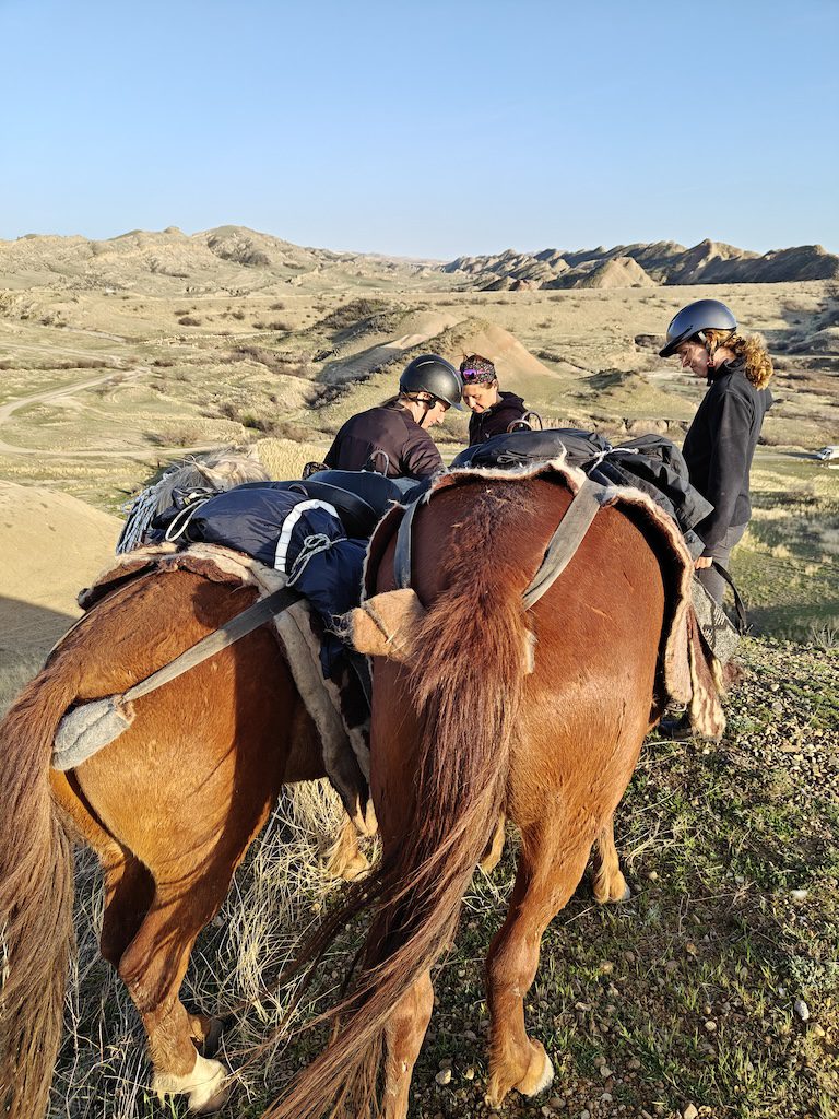 Udabno Desert ride horse rando cheval kakhetie
