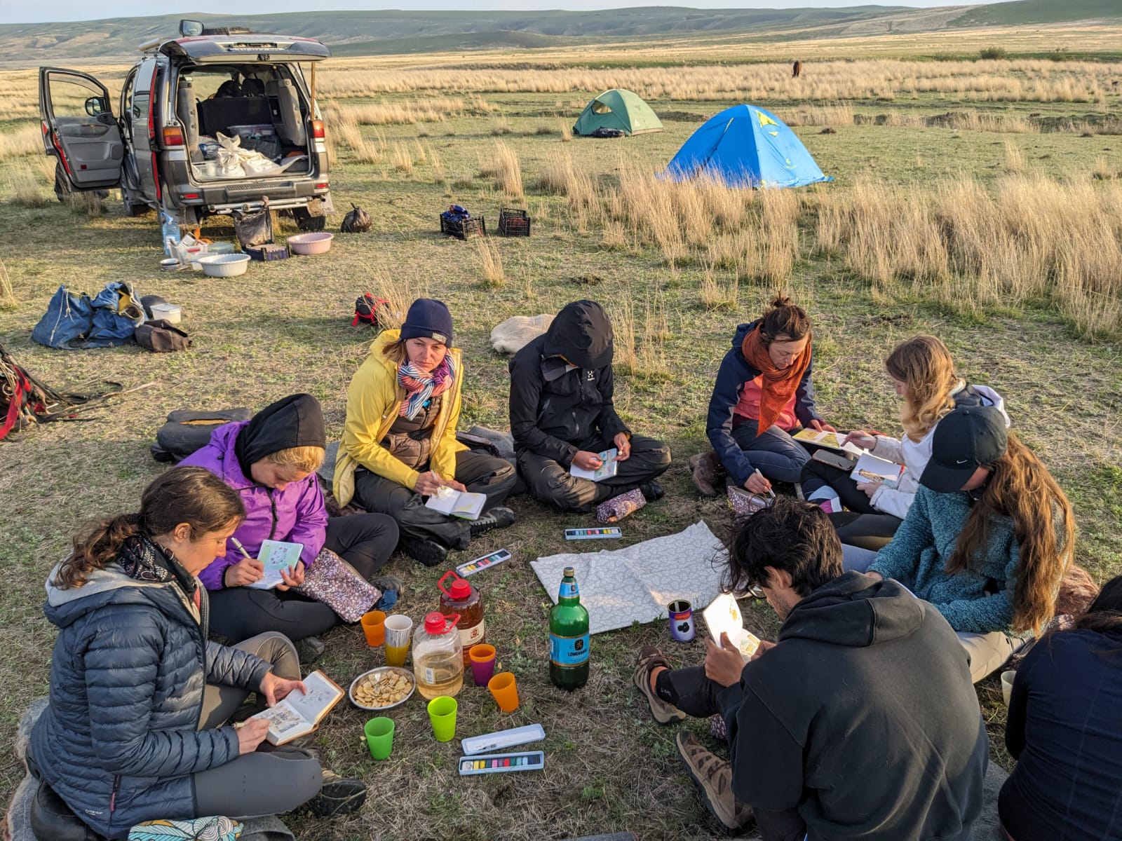Aquarelle chevauchée et atelier 24 udabno
